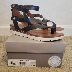 Women's Black Franco Sarto Sandals